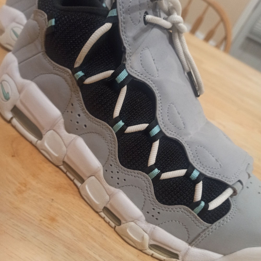 Nike Air More Money Island Green Wolf Grey size 10 - Picture 8 of 13